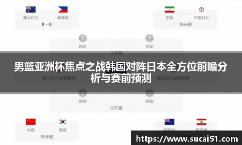 男篮亚洲杯焦点之战韩国对阵日本全方位前瞻分析与赛前预测