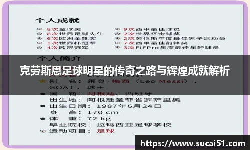 克劳斯恩足球明星的传奇之路与辉煌成就解析